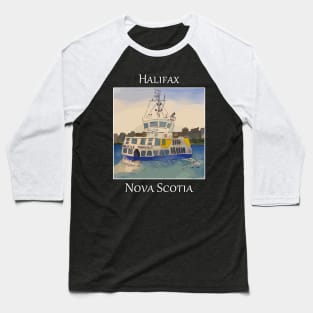 Cute tugboat that ferries people in Halifax Nova Scotia Canada Baseball T-Shirt